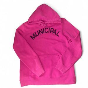Municipal Men's Pink Hoodie SZ L